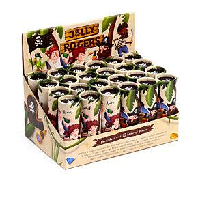 Tubo con Matite Colorate - 12 pezzi - Pirati - Jolly Rogers