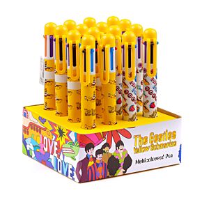 Penna Multicolore (6 Colori) - The Beatles - Yellow Submarine - Love