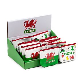 Portamonete in PVC con Cerniera - Cymru - Drago Gallese