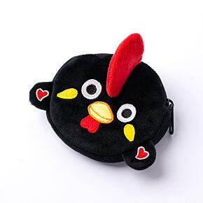 Mini Portamonete con Rivestimento in Peluche - Gallo di Barcelos Portoghese