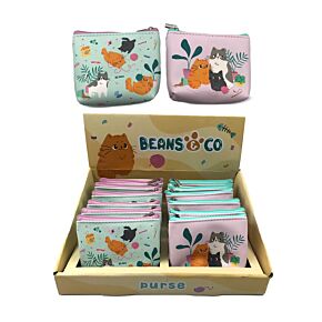 Portamonete in PVC con Cerniera - Gatti Beans & Co