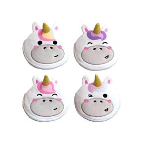 Mini Portamonete con Rivestimento in Peluche - Unicorno - Animali Dolci 