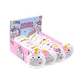 Mini Portamonete con Rivestimento in Peluche - Unicorno - Animali Dolci 