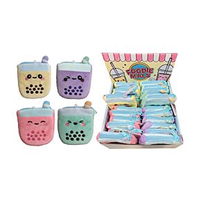 Mini Portamonete con Rivestimento in Peluche - Bubble Tea - Foodiemals