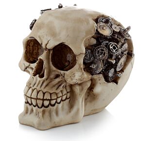 Teschio Decorativo Steam Punk con Ingranaggi