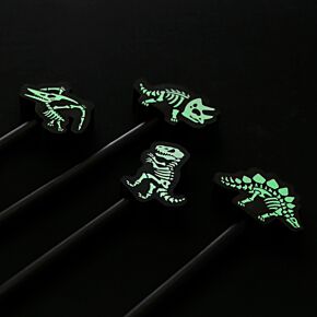 Matita con Gomma Fosforescente - Scheletro di Dinosauro