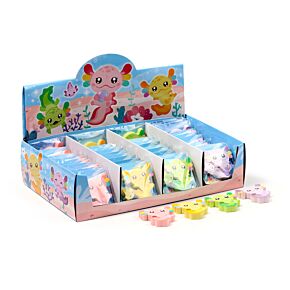 Set di 2 Gomme da Cancellare - Axolotl (Salamandra)