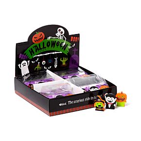 Set di 3 Gomme da Cancellare - Strega, Vampiro e Zucca