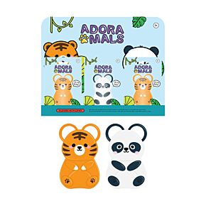 Forbici per Bambini con Custodia a Magnete - Animali Dolci - Selvatici 