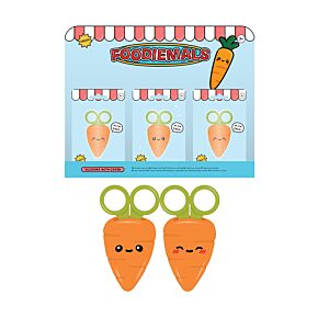 Forbici per Bambini con Custodia -  Cecil la Carota - Foodiemals