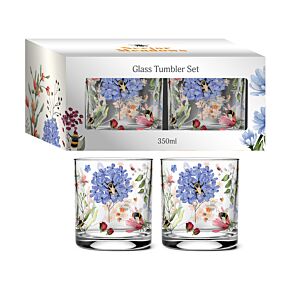 Set di 2 Bicchieri Tumbler in Vetro - Api - Meadows