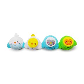 Palla Pazza Rimbalzante in Peluche - Uccellini - Animali Dolci