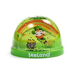 Palla di Neve con Glitter - Medio - Folletto Portafortuna Irlandese - Irlanda