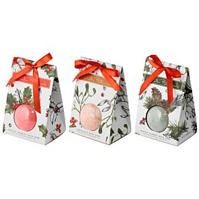 Bombe da Bagno Natalizie - Botaniche Invernali - Espositore da 9