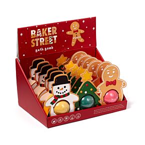 Bombe da Bagno Natalizie - Baker Street - Confezione Regalo a Forma