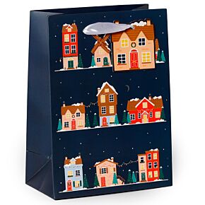 Busta Regalo di Natale - Villaggio Natalizio - M
