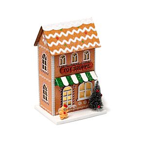 Casetta Decorativa per Natale con LED - Pan di Zenero - Negozio di Giocattoli