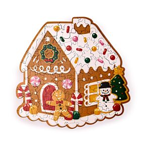 Puzzle Natalizio Sagomato 130pz - Pan di Zenzero - Baker Street