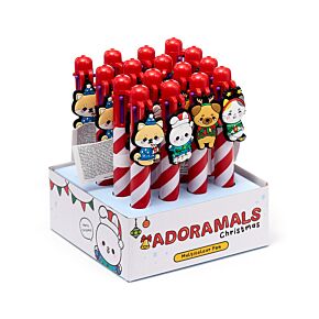 Penna Natalizia Multicolore (6 Colori) - Animali Dolci