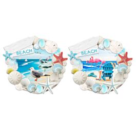 Magnete Stampato in 3D - Lungomare - Conchiglie e Spiaggia