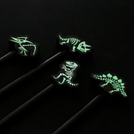 Matita con Gomma Fosforescente - Scheletro di Dinosauro