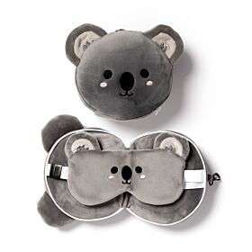 Cuscino da Viaggio con Maschera Relaxeazzz - Koala - Animali Dolci Cuscino da Viaggio con Maschera Relaxeazzz - Koala - Animali Dolci