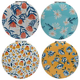 Specchietto da Borsa - Margherite, Ranuncolo e Protea - Sogno Floreale Specchietto da Borsa - Margherite, Ranuncolo e Protea - Sogno Floreale