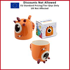 Tazza Sottosopra in Ceramica - Mostri - Arancione