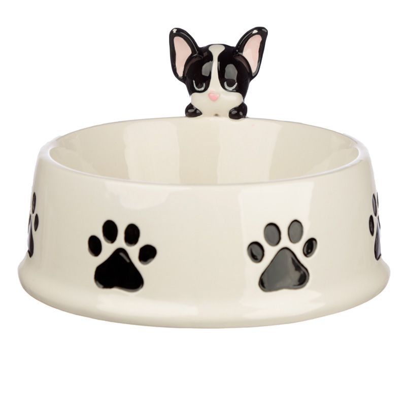 WANMEI regali per ristorante scrivania posacenere in ceramica con bulldog francese a forma di cane decorazione per la casa a bocca aperta hotel bar
