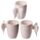 Tazza in Ceramica Bianca con Manico a Forma di Ali D'Angelo