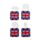 Set di 4 Segnalibri Magnetici a Forma - Icone Londinesi - Londra