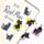 Set di 4 Segnalibri Magnetici - Lucky il Gatto Nero