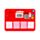 Set di 4 Segnalibri Magnetici - Ciliegie - Cherry