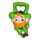Apribottiglie in PVC con Folletto Portafortuna Irlandese