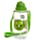 Borraccia per Bambini con Cannuccia 450ml - Dinosauro - Animali Dolci ADORAMALS