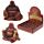 Mini Buddha Effetto Legno con Espositore