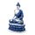 Buddha Thailandese - Bianco e Blu - Loto