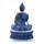 Buddha Thailandese - Bianco e Blu - Loto