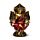 Buddha Thailandese Seduto - Oro e Rosso - Fiore di Loto