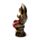 Buddha Thailandese Seduto - Oro e Rosso - Fiore di Loto