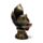 Buddha Thailandese Seduto - Oro e Rosso - Fiore di Loto
