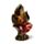 Buddha Thailandese Seduto - Oro e Rosso - Fiore di Loto