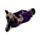 Buddha Thailandese Sdraiato - Nero e Viola