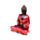 Buddha Thailandese - Rosso, Nero e Oro - Contemplazione