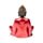Buddha Thailandese - Rosso, Nero e Oro - Contemplazione