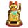 Maneki Neko Gatto Portafortuna che Saluta - Oro