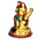 Maneki Neko Gatto Portafortuna che Saluta - Oro