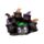 Gatti Neri con Cappello da Strega - Calderone Bollente con LED