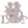 Coppia di Cherubini con scritta LOVE