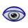 Molletta per Capelli - Occhio Greco Ovale - Evil Eye